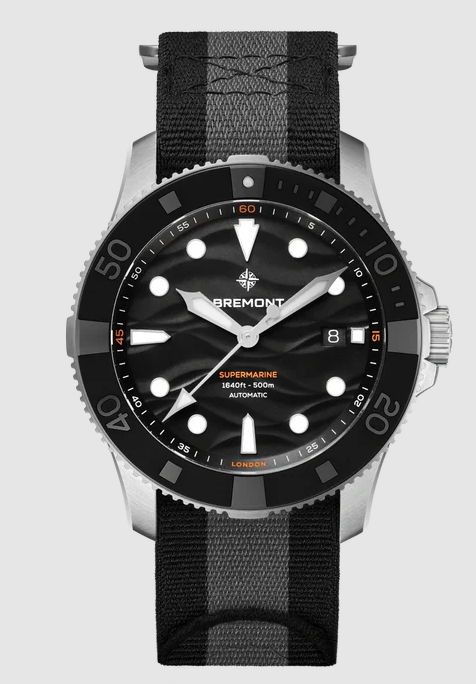 Best Bremont Supermarine 500m sm43-dt-ss-bk-n-s Replica Watch